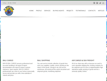 Tablet Screenshot of bayusbalicargo.com